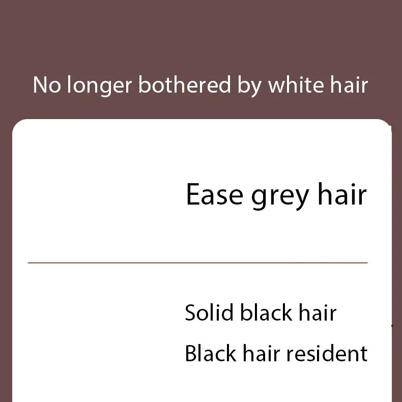 Gray-to-Black Hair Oil Restores Hair's Natural Black Pigment Nourishes Hair Follicles Reduce Breakage Soothes Scalp Adds Shine