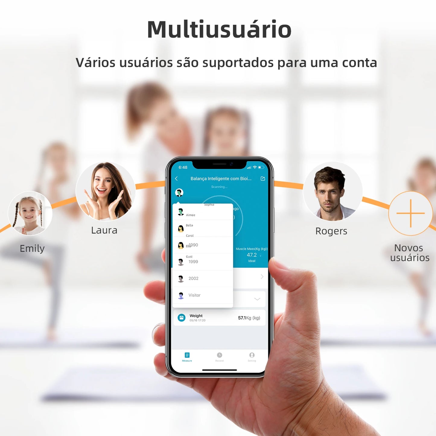 Smart Wifi, Smart Body Composition Scale-Complete Home Health Monitoring, Tuya, Ease of Use