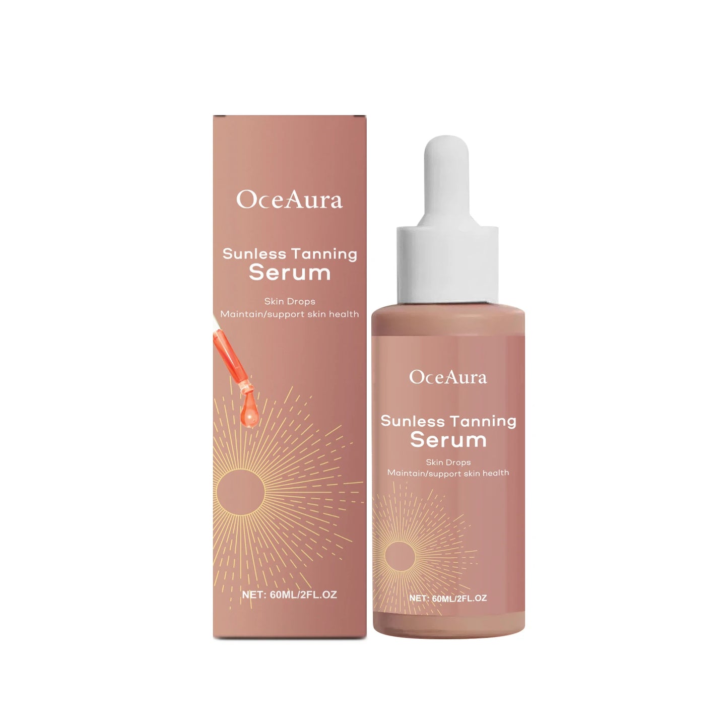 Self Tanner Water Serum for Face Body Skin Natural Sunless Outdoor Accelerator Prevent Dryness Natural Tanning Boosting Essence