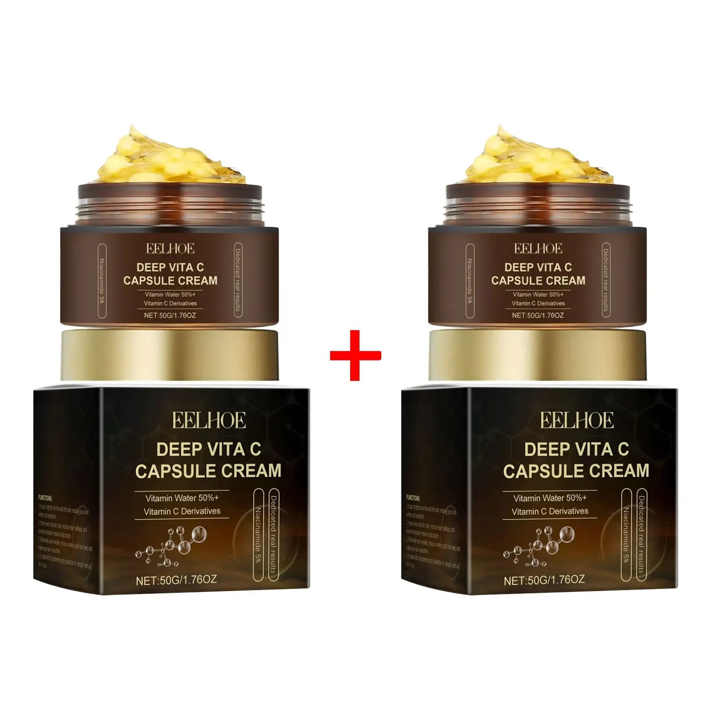 Nicotinamide Cream Capsules Brightening Hydrating Fade Dark Spot Lightening Melasma Even Skin Tone Shrink Pore Vitamin C Cream