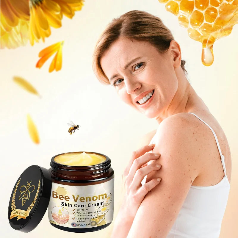 Professional Bee Venom Skin Treatment Cream Repair Gel Hydrating Moisturizing for All Skin Types(2PCS)