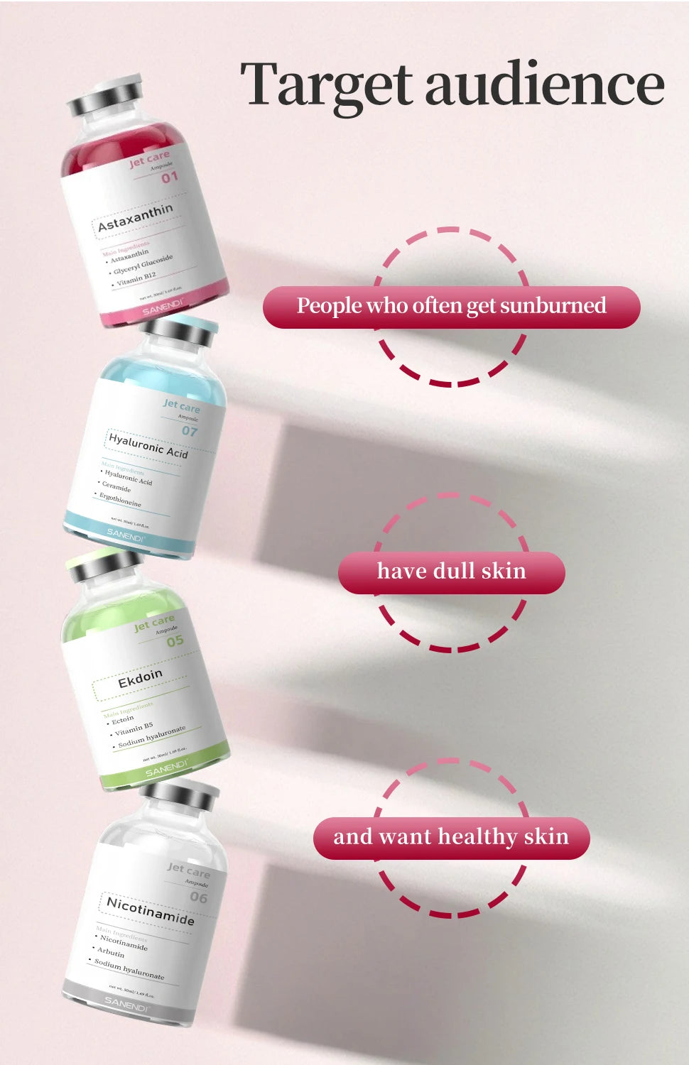 Pdrn Salmon Water Oxygen Stem Cell Serum Ampoule Spray Jet Care Peeling MoisturizingAnti-aging Skin Care