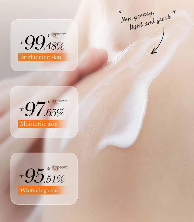 Turmeric Vitamin C Body Lotion Super Moisturizing Tender Firming Skin Brightening Face Cream Dark Spots Lighten Skin Care 300ml