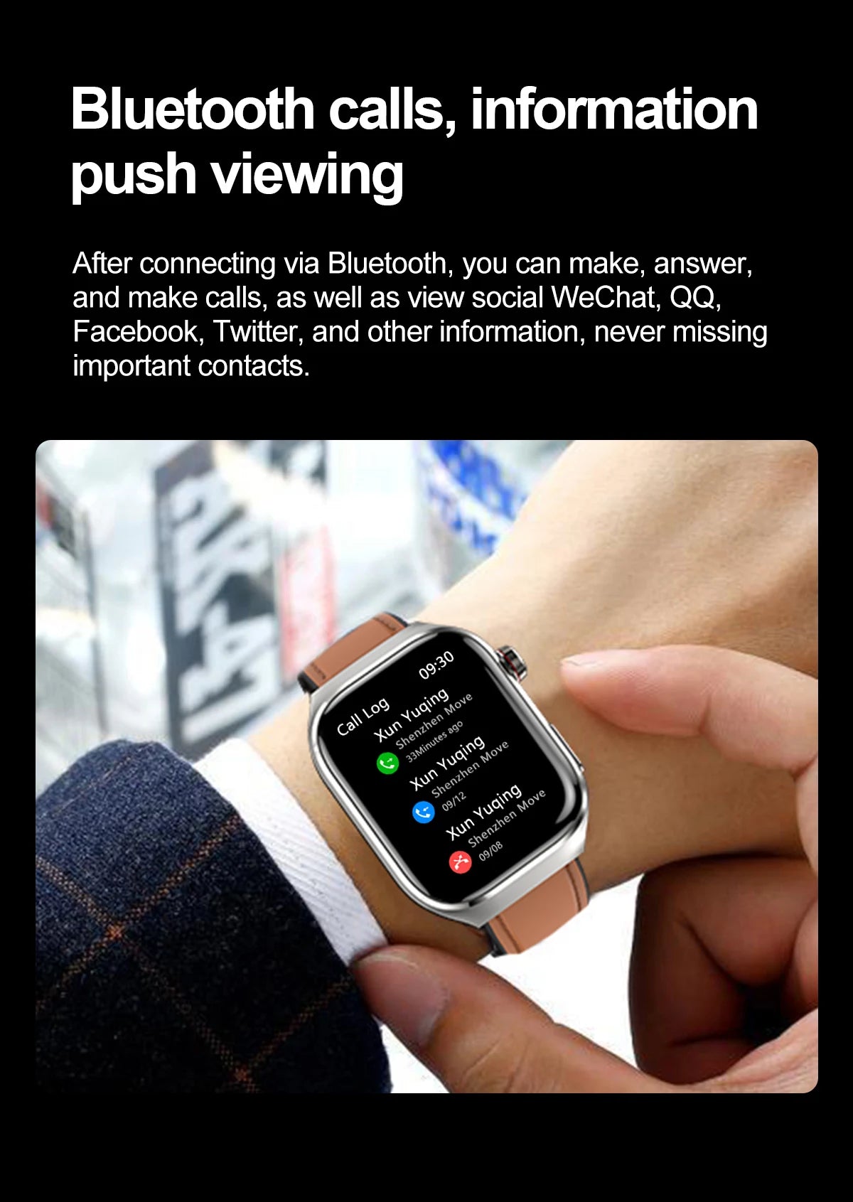 New Micro Physical Examination Five Organ Health Smartwatch Blood Pressure Uric Acid Body Fat Watches Bluetooth Call Smart Watch