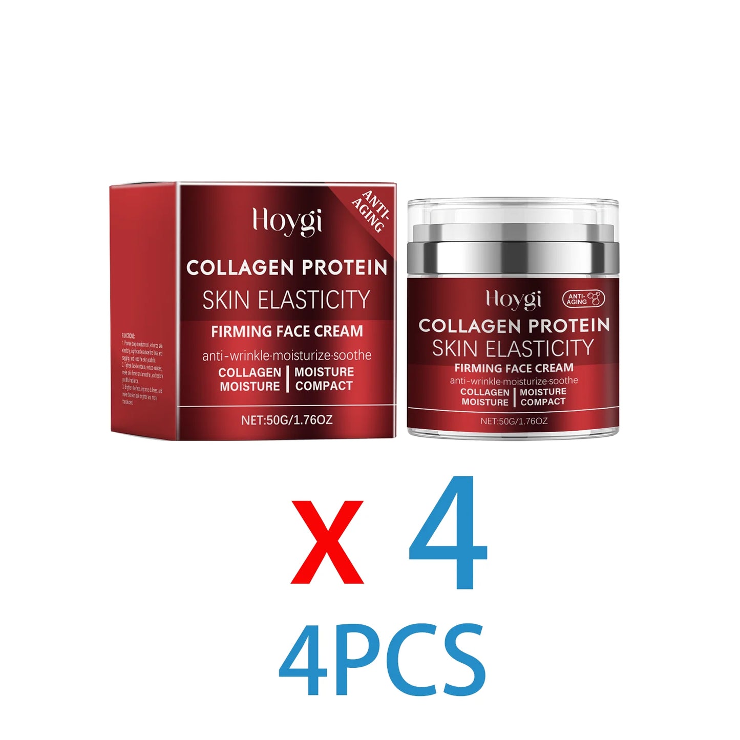 Niacinamide Collagen Face Cream for Dry Sensitive Skin Nourishing Daily Moisturizer for Women and Men Soft Smooth Hydration 50g