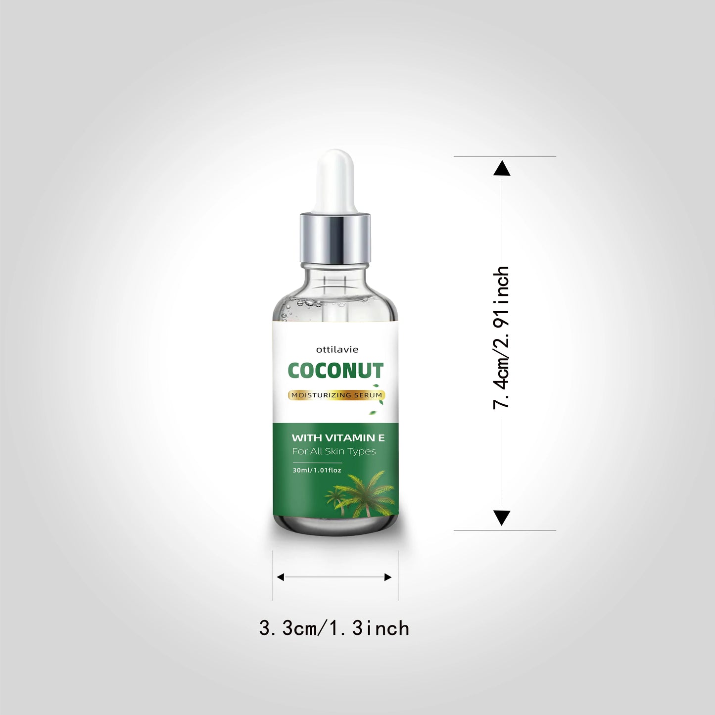 Coconut Essence with Vitamin E & Hyaluronic Acid – 24-Hour Hydration for All Skin Types, Day & Night Nourishment