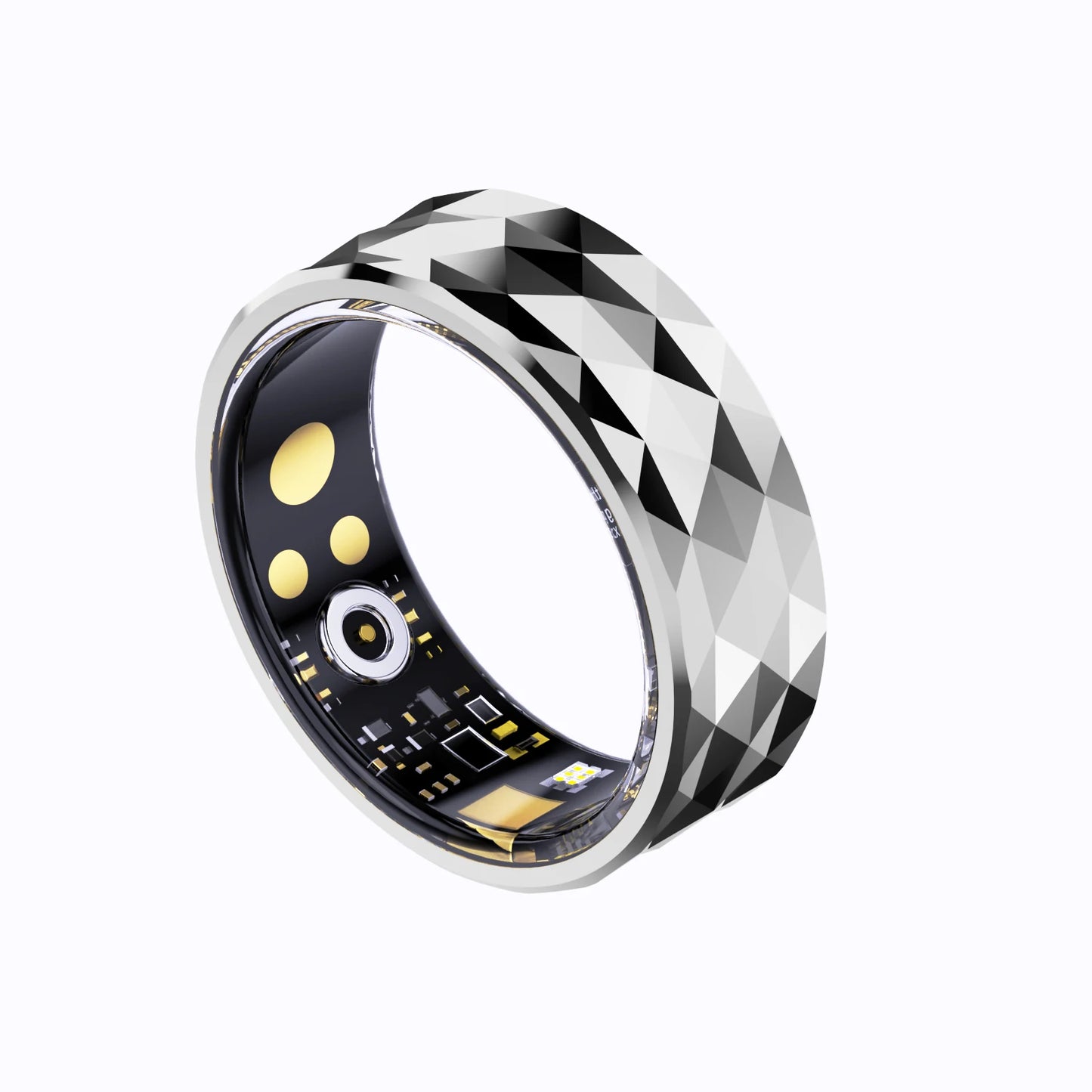 Smart Ring R12M Health Sleep Heart Rate Monitoring IP68 5ATM Waterproof Step Distance Calorie Counting Multi Sport Modes For Man