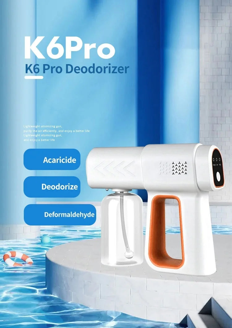 380ml Professional Handheld Electric Nano Sprayer Machine Wireless Alcohol Sanitizer Disinfectant Fogger Touchless Sanitization