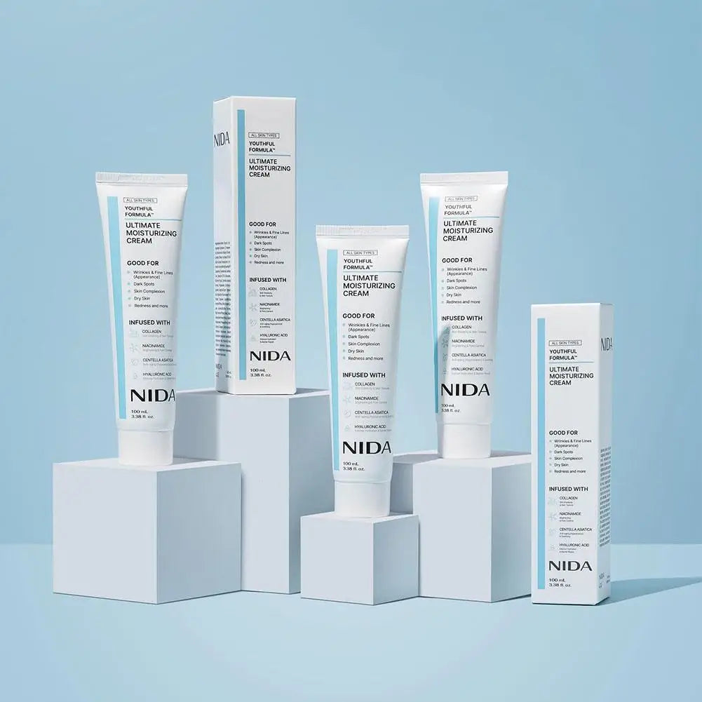 NIDA Daily Moisturizing Cream Ultimate Anti-Aging Whitening Repair Redness Essence Repairing Calming Pore Moisturizer Skin Care