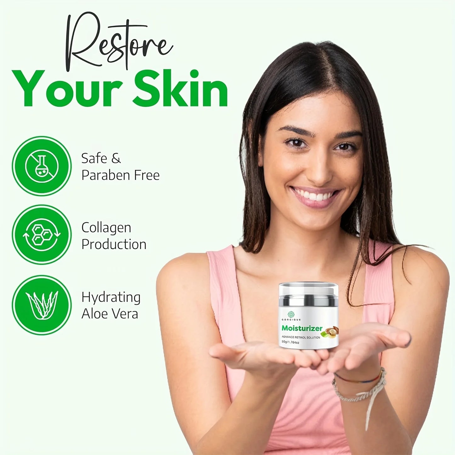 Retinol Face Cream Moisturizer Hydrating Face Lotion with Shea Butter and Aloe Vera