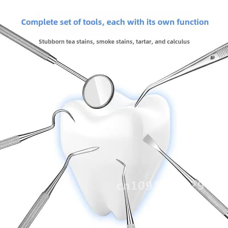 Oral Care Dental Cleaning Kit - Toothpick Stain Remover Teeth Scale Removal Tool Adult Dental Probes Tongue Scraper & More