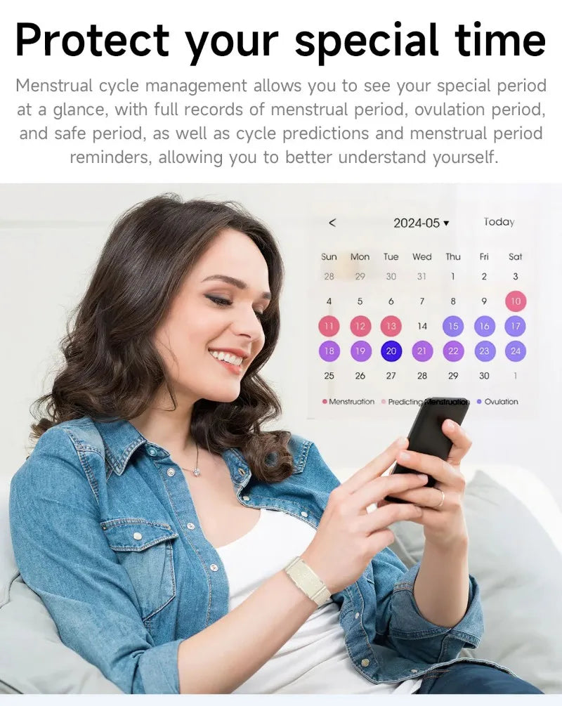 Smart Bracelet Heart Rate Blood Oxygen Health Monitoring Wristwatch Outdoor Sports Fitness Tracker SmartWatch For Men Women