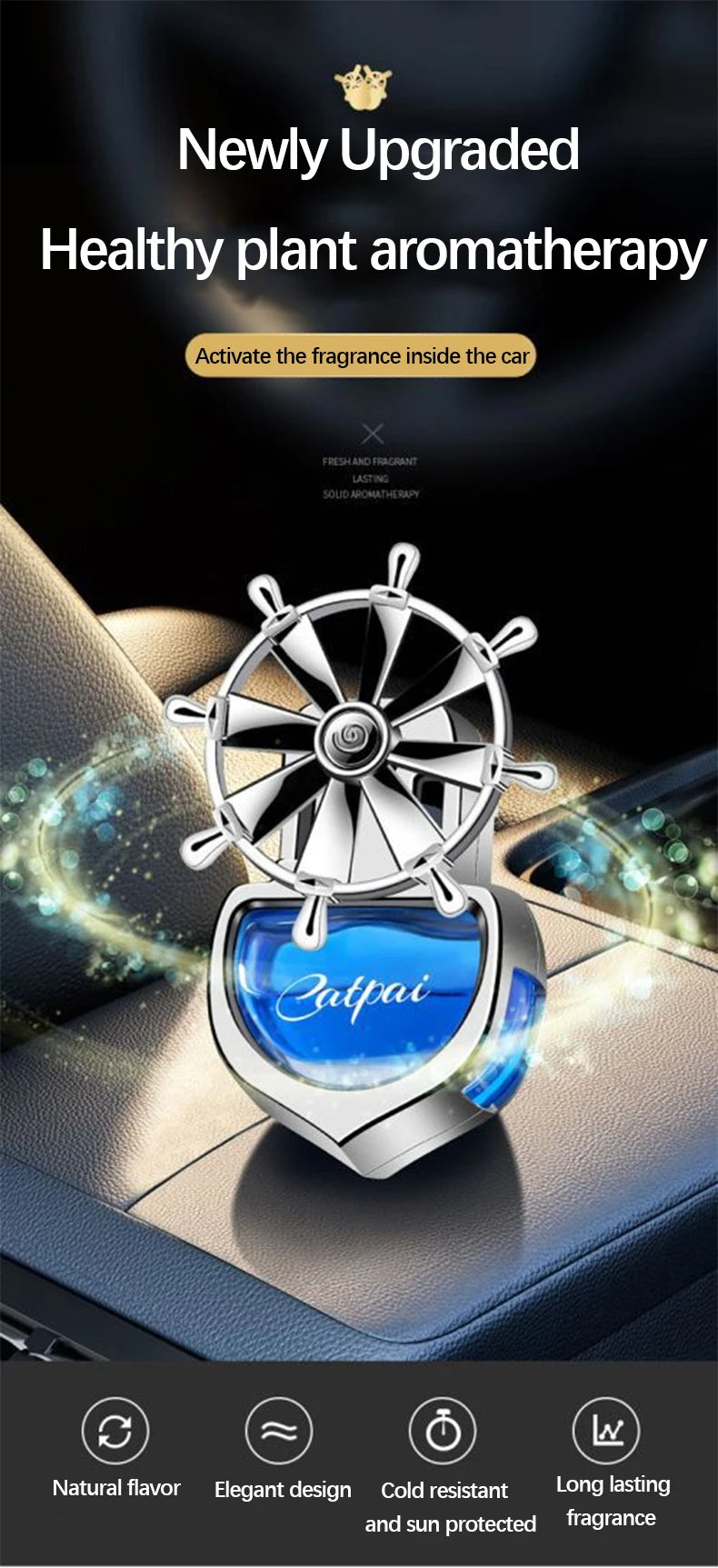 Car Aromatherapy Air Outlet perfume Rotating Spiral Parts Air freshener Eliminating Odor Interior Accessories Holiday Gift