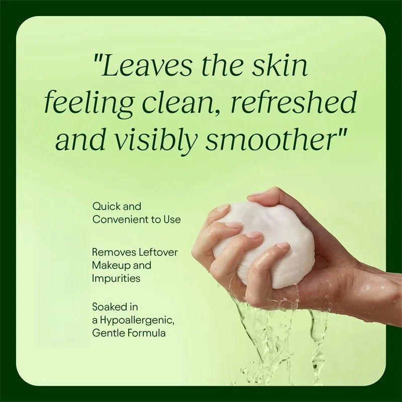 Korean Skincare Cleansing Pads Centella Asiatica Niacinamide Peptides Hydrating Facial Cotton Pads Minimizing Toner Pads