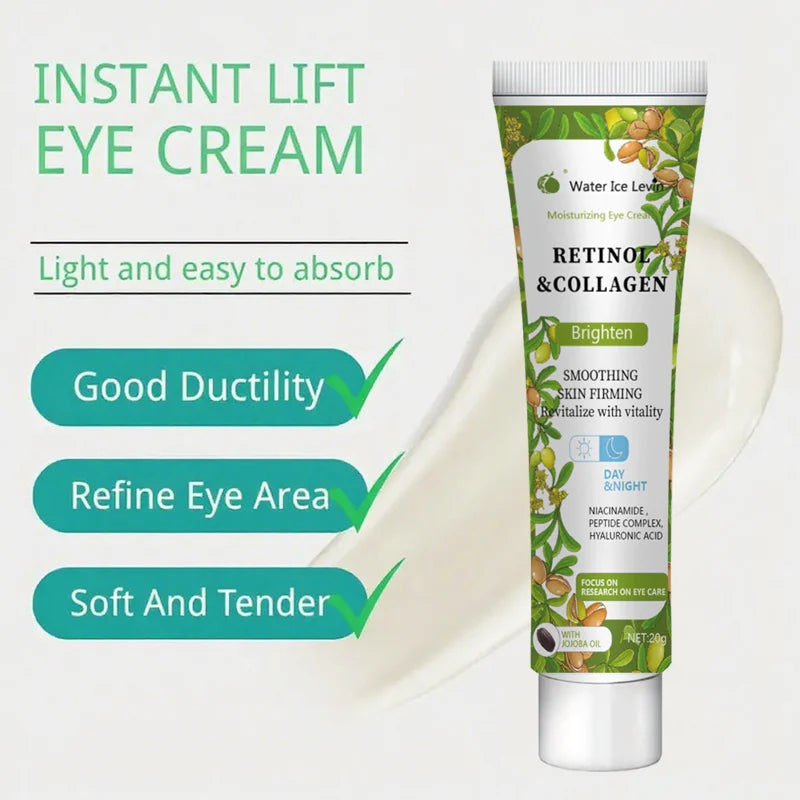 Peptide Complex Eye Cream with Retinol & Collagen - Deep Hydration, Smoothing & Firming, Winter Recovery Care, All Skin Types