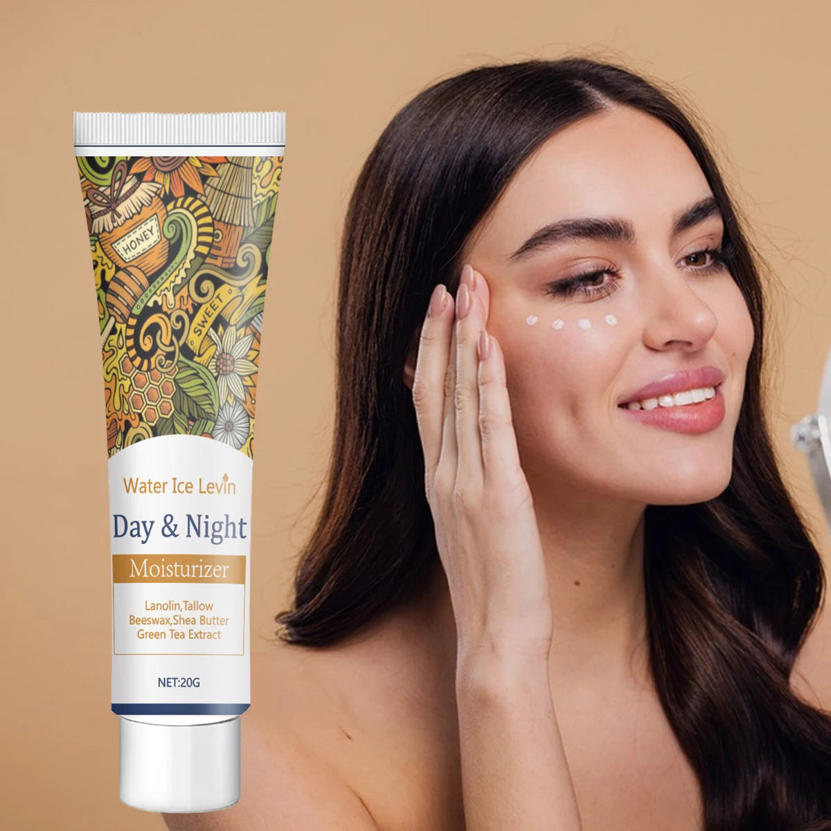 Natural Eye Cream with Shea Butter & Green Tea - Deep Nourishment, Soothing Moisture, Fast Absorption, Winter Care, All Skin Typ