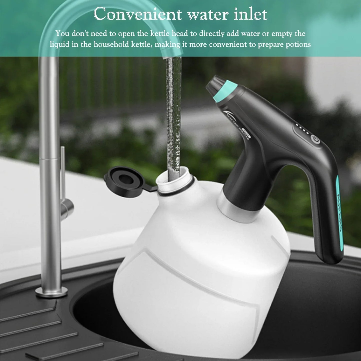 Electric Plant Spray Bottle 0.9/1/1.5/2L Automatic Sprinkling Sprayers 2000mAh USB Charging Adjustable Nozzle Garden Tool