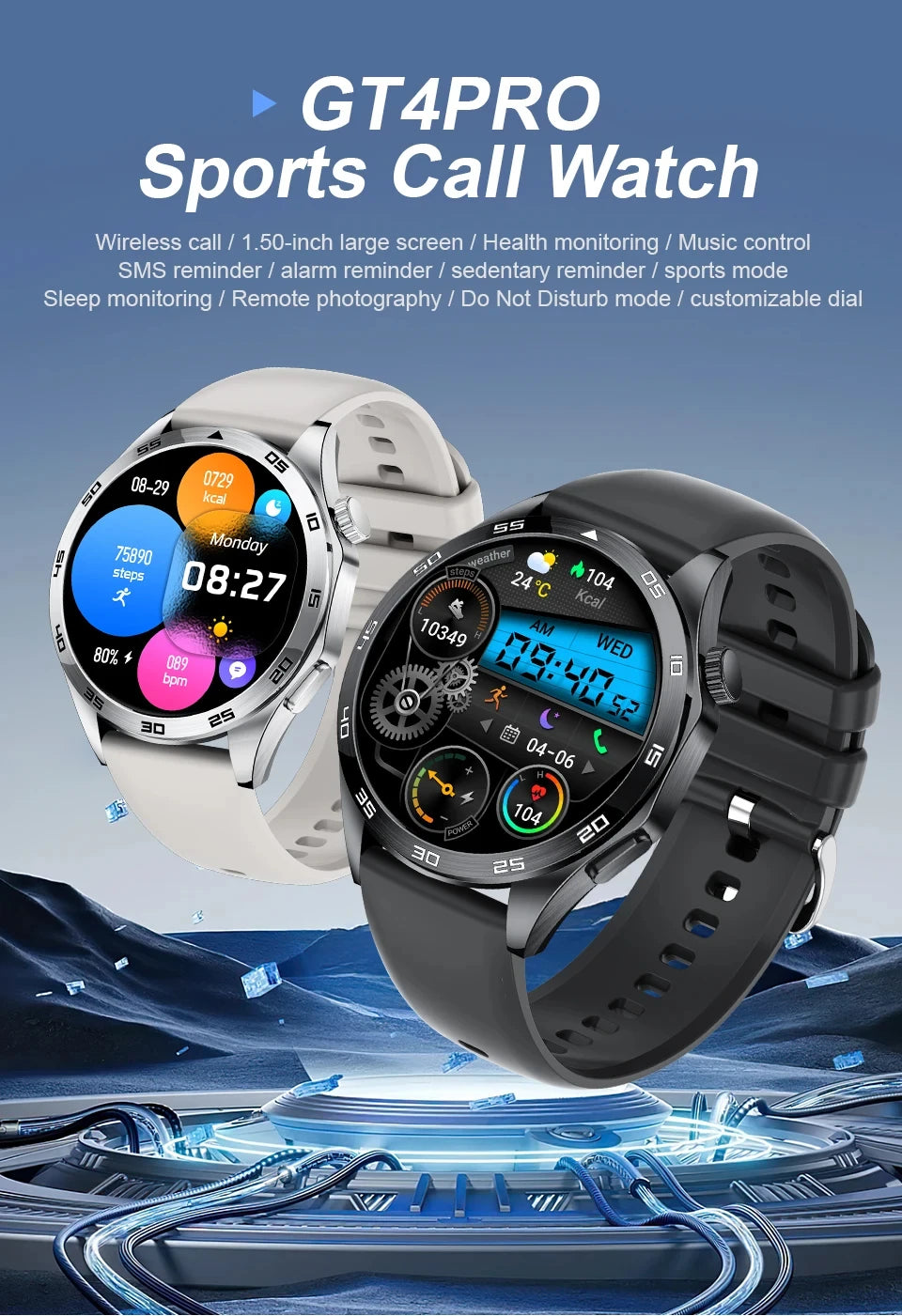 LIGE ECG AI Healthy Diagnose Smart Watch Men Blood Oxygen Blood Pressure Sleep Monitoring Bluetooth Call Health Smartwatch Women