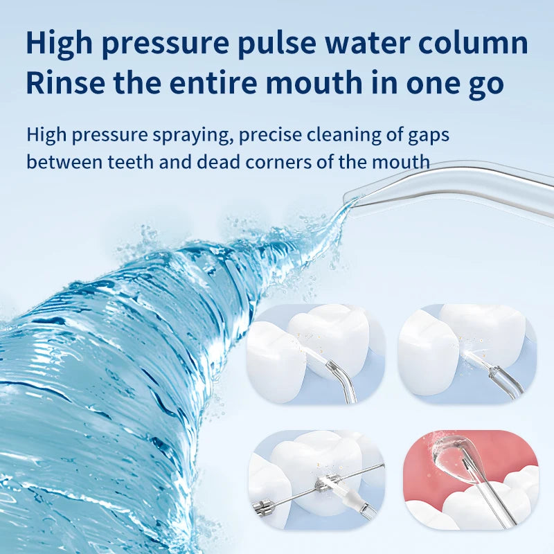 Tooth Water Flosser, Oral Rinser,Portable Wireless Oral Rinser,USB Charging,Suitable for Home Travel,Daily Teeth Care for