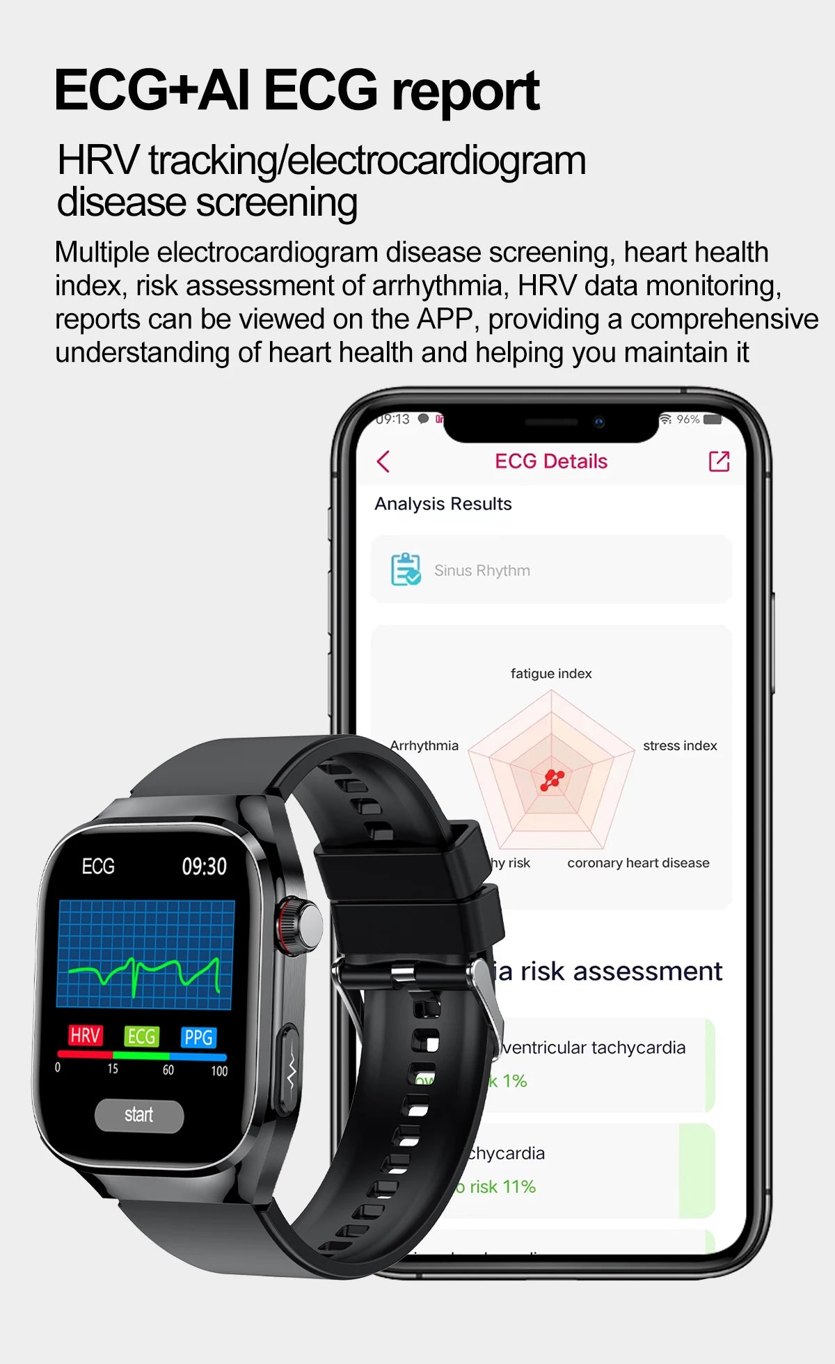 New Micro Physical Examination Five Organ Health Smartwatch Blood Pressure Uric Acid Body Fat Watches Bluetooth Call Smart Watch