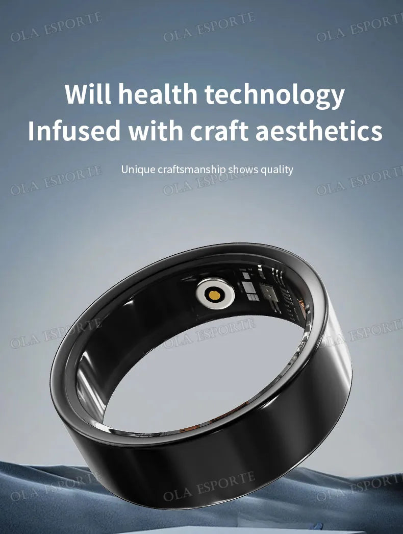 New Smart Ring Men Women Health Monitoring Heart Rate Blood Oxygen Sleep 5ATM Waterproof Multi Sports Fitness Tracker Rings 2025