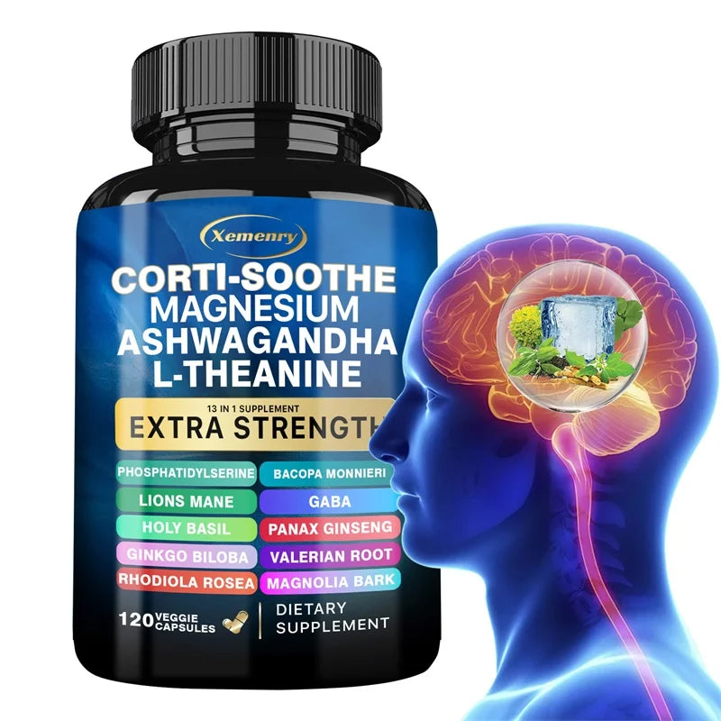 Corti-Soothe Supplement - Supports Adrenal Health, Regulates Cortisol, Promotes Relaxation, Increases Energy Levels, Gluten-free
