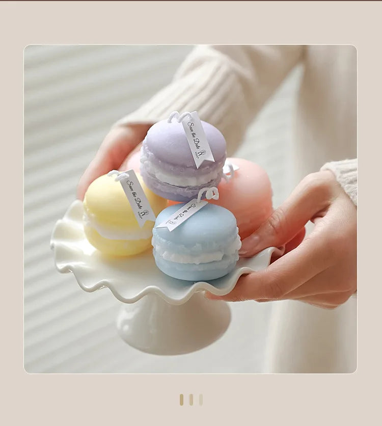Macaron Aromatherapy Candle Photo Prop Diy Birthday Gift Fragrance Candle Perfume Scent Creative Gift Christmas Gift