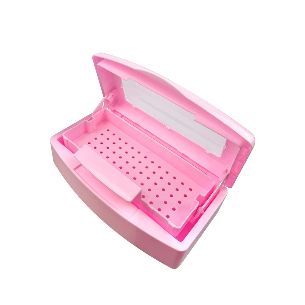 Dental Instrument Sterilizer Tray Disinfection Box Burs Tweezers Sterilizing Box Nail Manicure Implement Sanitize Clean Tools