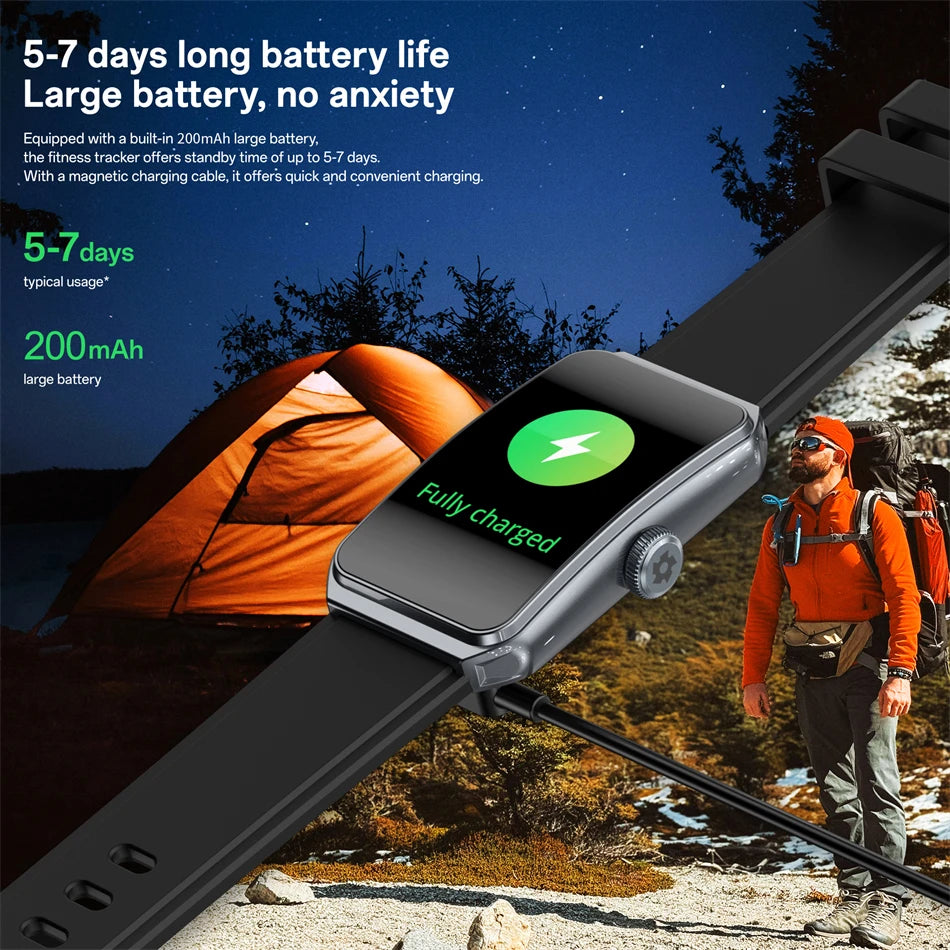 LIGE Smart Watch Health Heart Rate Monitoring Message Smart Reminder Mulit Sport Mode IP68 Waterproof Smartwatch For Android IOS