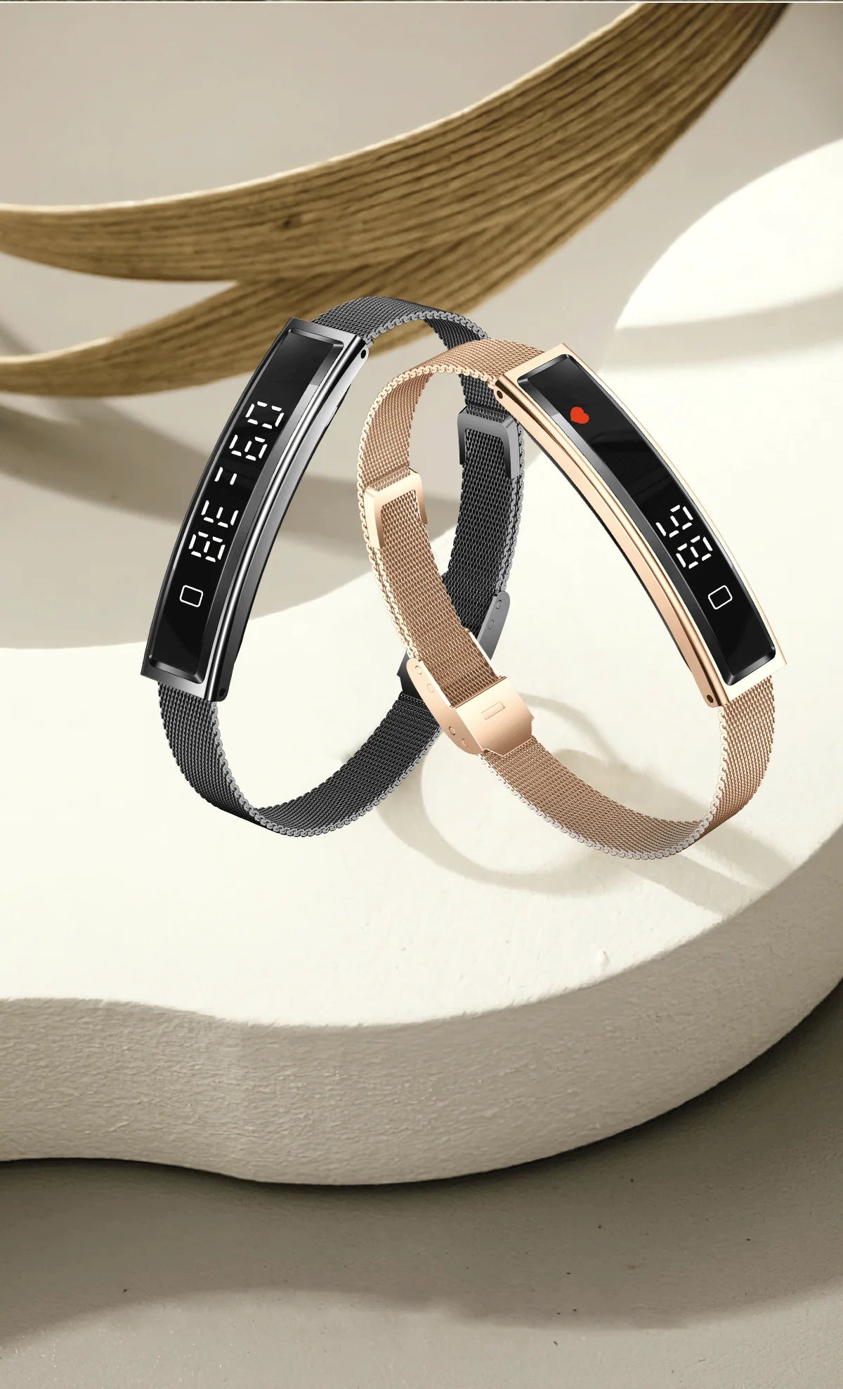 Smart Bracelet Health Sleep Pressure Monitoring Light Touch Women Men Sports Fitness Waterproof Heart Rate Tracker Wristwatch