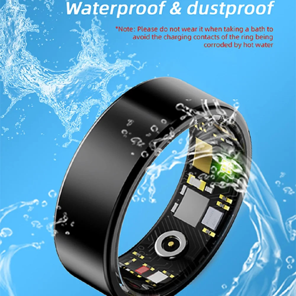 New Health Smart Ring Couple Sports Fitness 24H Heart Rate Sleep Monitoring IP68 Waterproof Men Women Care For Family