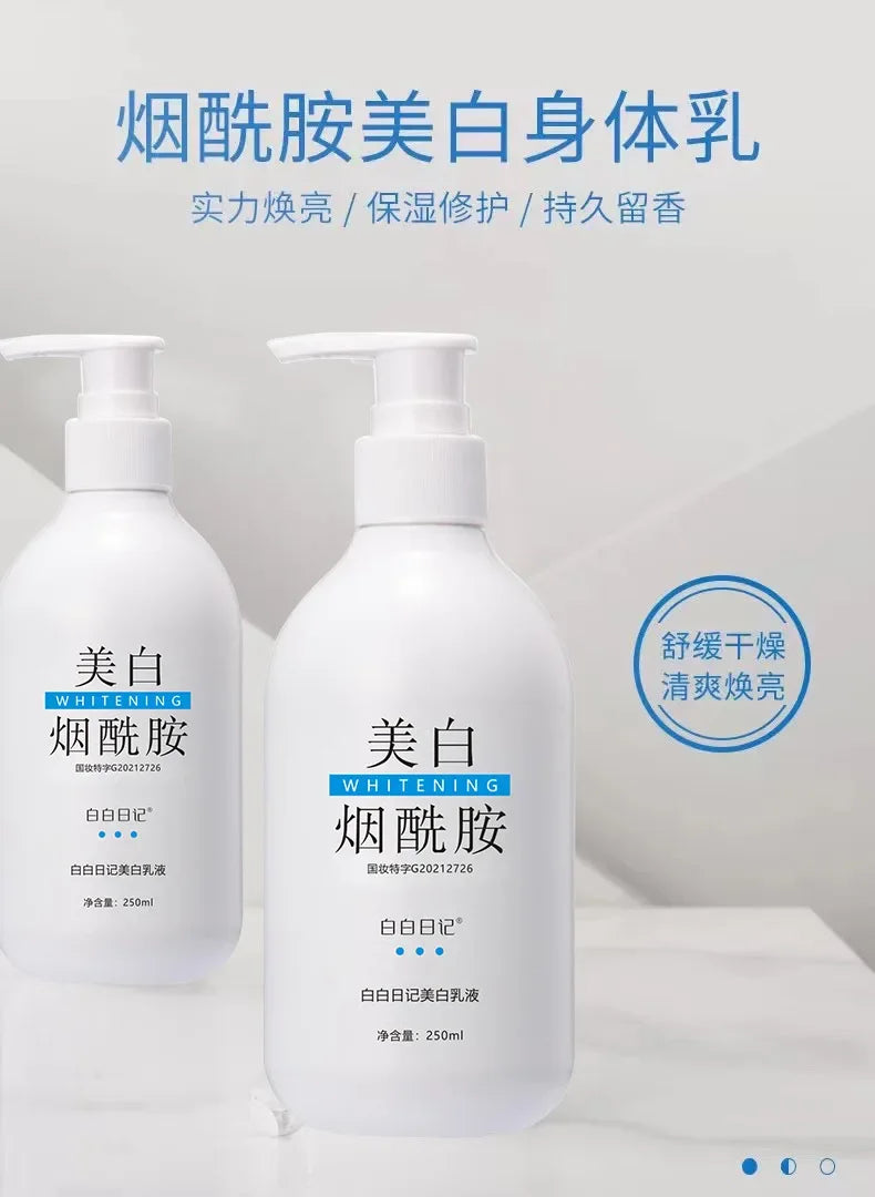 Niacinamide Whitening Body Milk Moisturizes Moisturizes Refreshes Non greasy and Lightens Melanin Skin Care Products