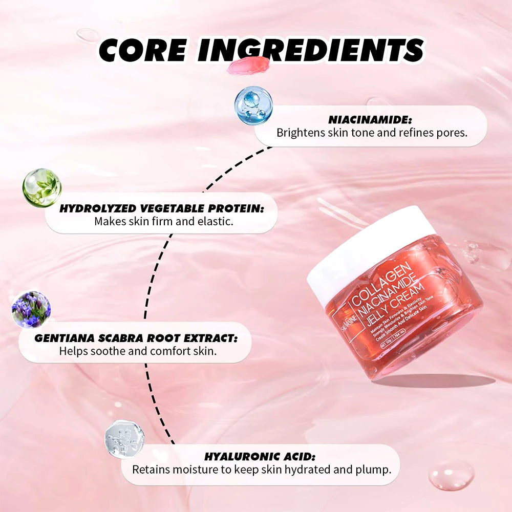 Korean Skin Care 50g Collagen Niacinamide and Hydrolyzed Collagen Lasting Moisturizing Deeply Hydrates Night Care Mask Cream