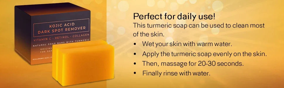 Kojic Acid Dark Spot Remover Whitening Soap Handmade Skin Care Deep Cleaning Moisturizing Cleansing Essential Soap Brighten Skin