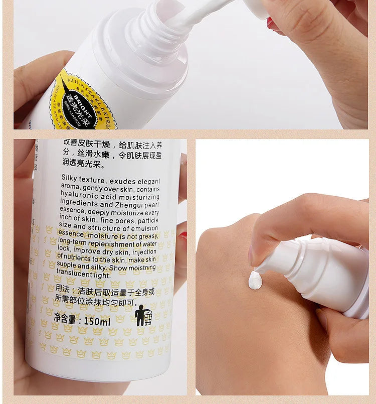 Skin Bleaching Cream For Dark Skin Snow Whitening Cream Whole Body Lotion Neck Knee Moisturizing Deep Whitening Lasting Moisture