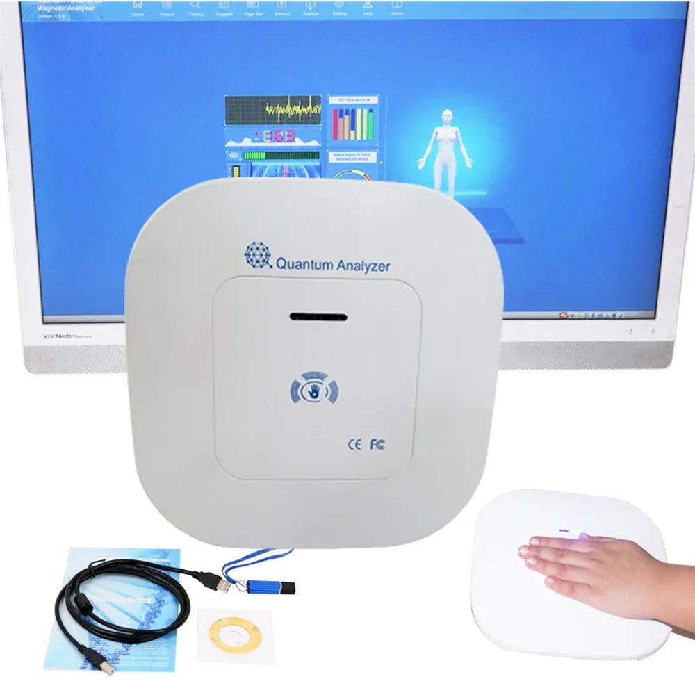10G QMR-998 Quantum Resonance Magnetic Analyzer Set Hand Touch Quantum 10Th Body Analyzer With 52 Reports For Sub-health Test