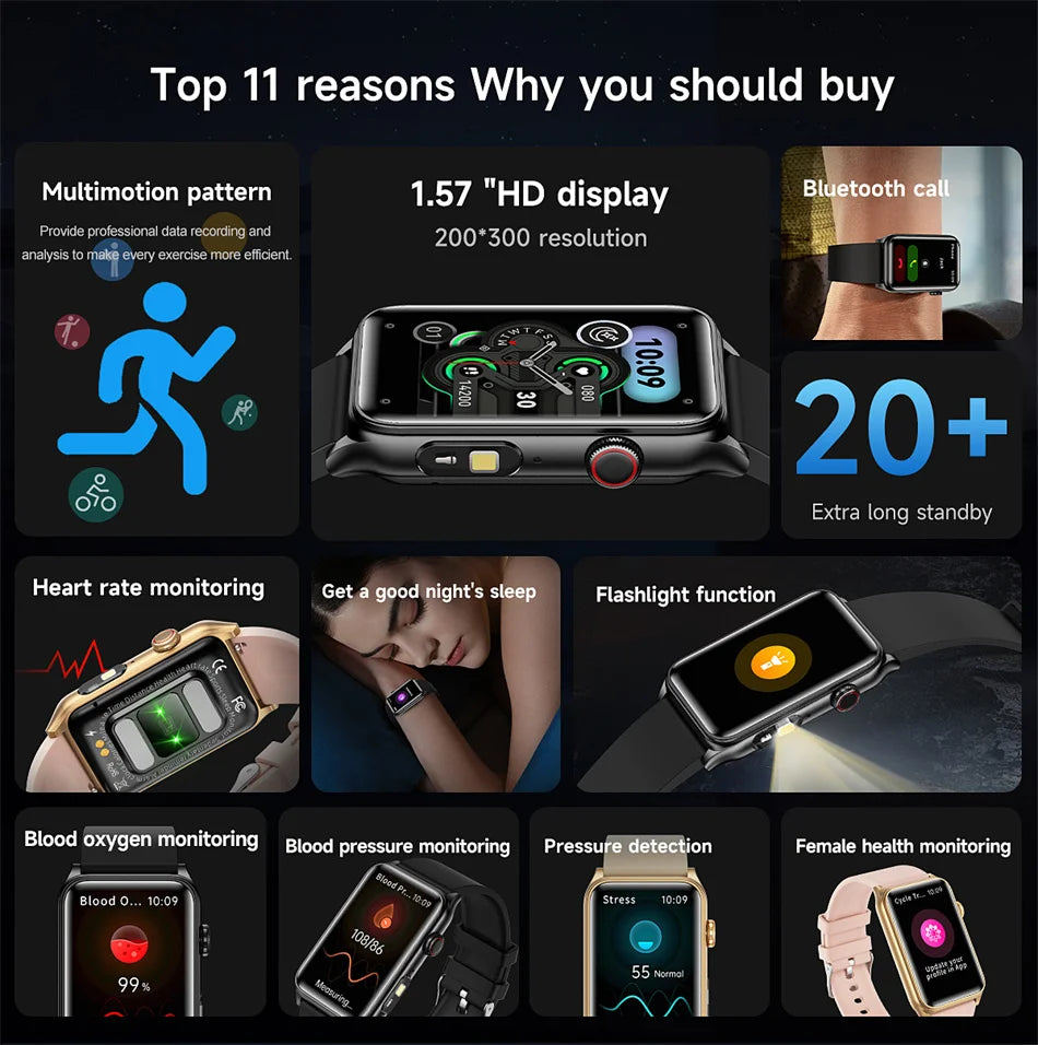 2025 NEW For Xiaomi Smart Watch Women Temperature Monitoring Bluetooth Call Women Health Monitoring Smartwatch For Android IOS