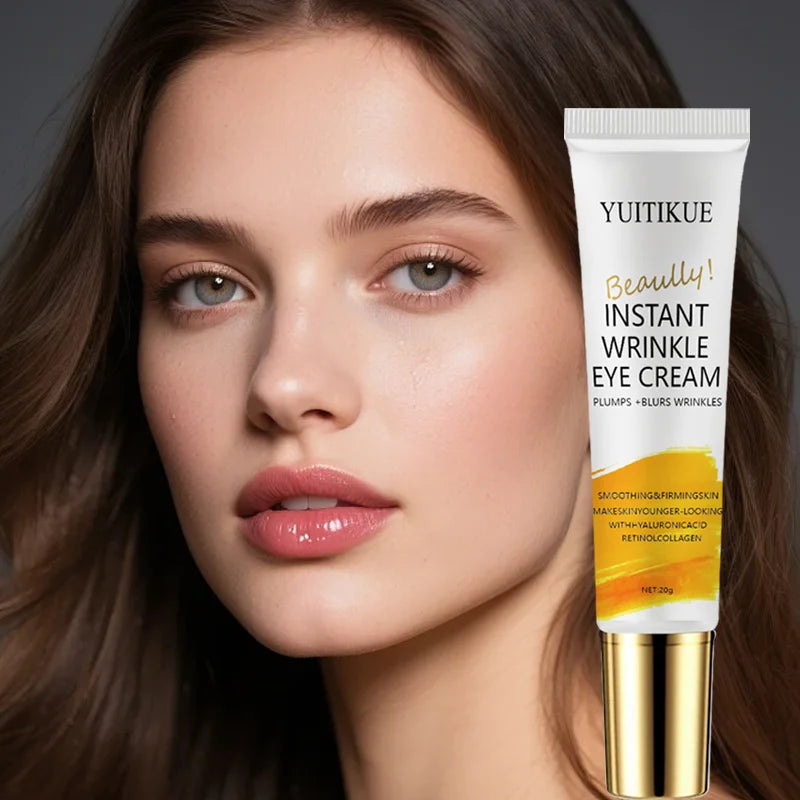 Instant Anti-Wrinkle Eye Cream, Massage Eye Cream, light texture, deeply moisturizing, firm and non-greasy, easy to apply, suita