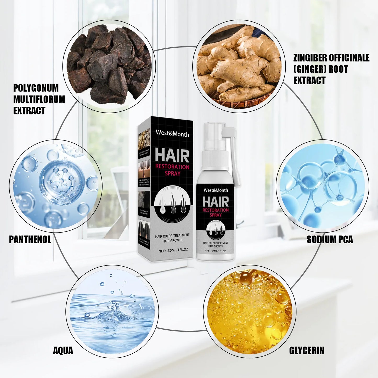 Black Hair Spray Natural Black Hair White Hair Coverage Colour Showing Long Lasting Smooth Strong Hair Botanical Herbal Spray
