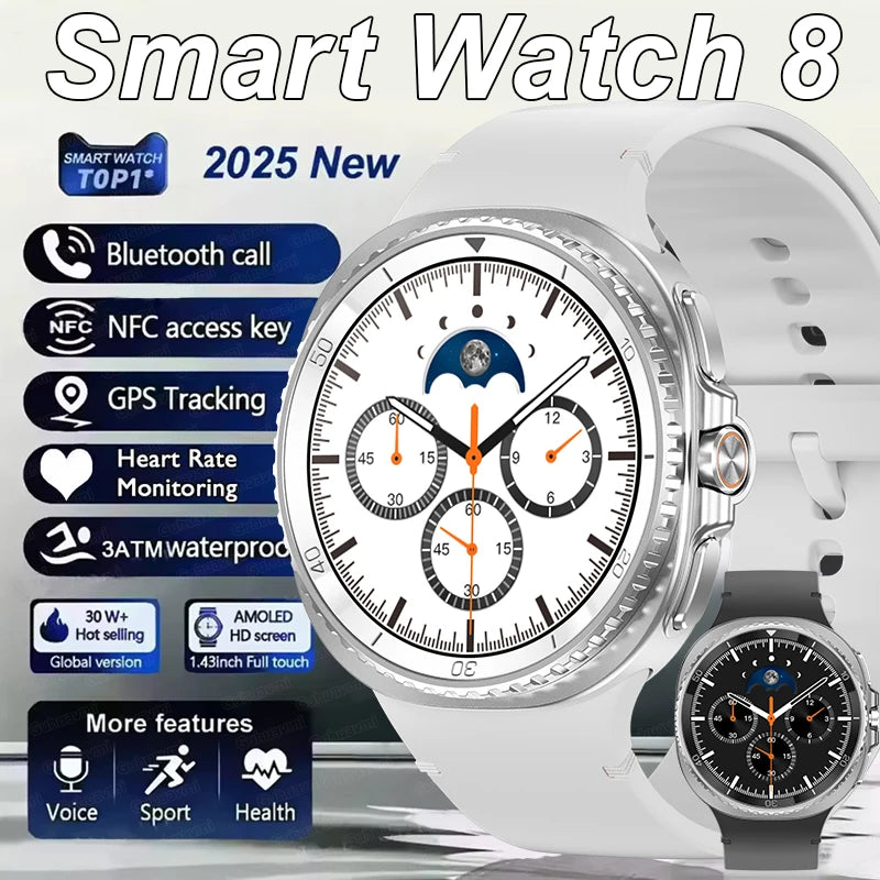 NEW Health monitoring Smart Watch 46mm1.43inch AMOLED Screen IP68 Waterproof Heart Rate Monitor blood pressure Sport SmartWatch