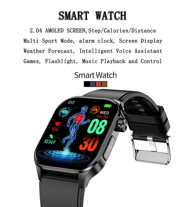 New ET580 smart watch Bluetooth call game health monitoring smart bracelet sports watch
