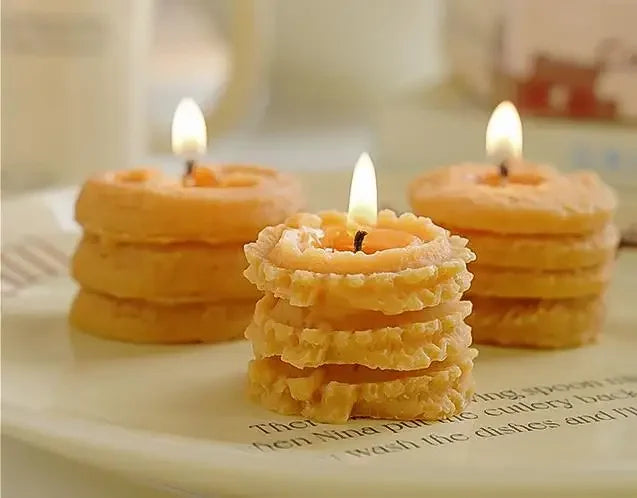 Four Cookies Aromatherapy Candles Wholesale Aromatherapy Gift Box with Gift Creative Candle Ins Style Gift Modeling Wax