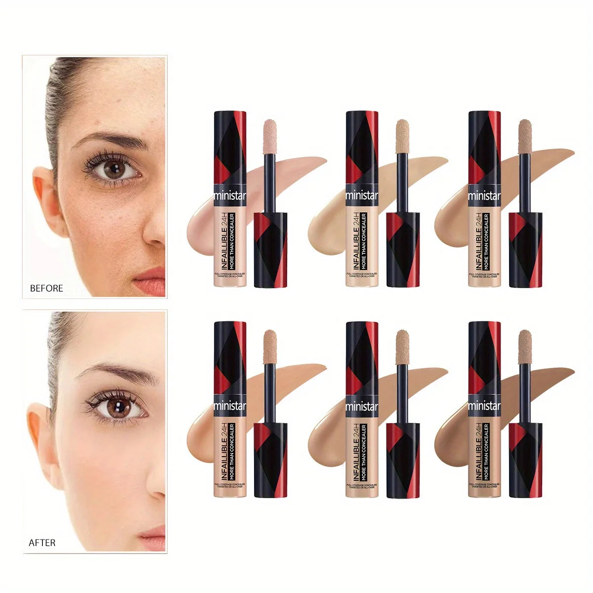 Concealer Natural Concealer Modifies Skin Tone Natural Three-dimensional