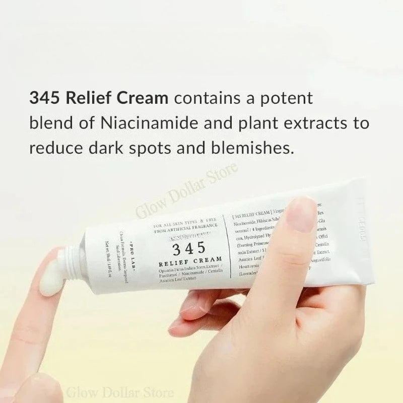 Korean 345 Relief Cream and 147 Barrier Cream Daily Skin Barrier Care Niacinamide Moisturize Cream Deep Hydrating Face Care 50ml