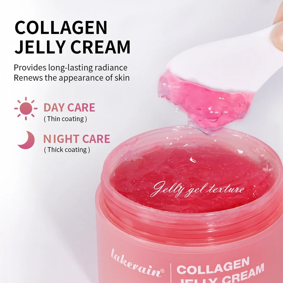 Collagen Jelly Cream Enhances Skin Barrier Moisture 24-hour Facial Shine Natural Ingredient Korean Face Care Products