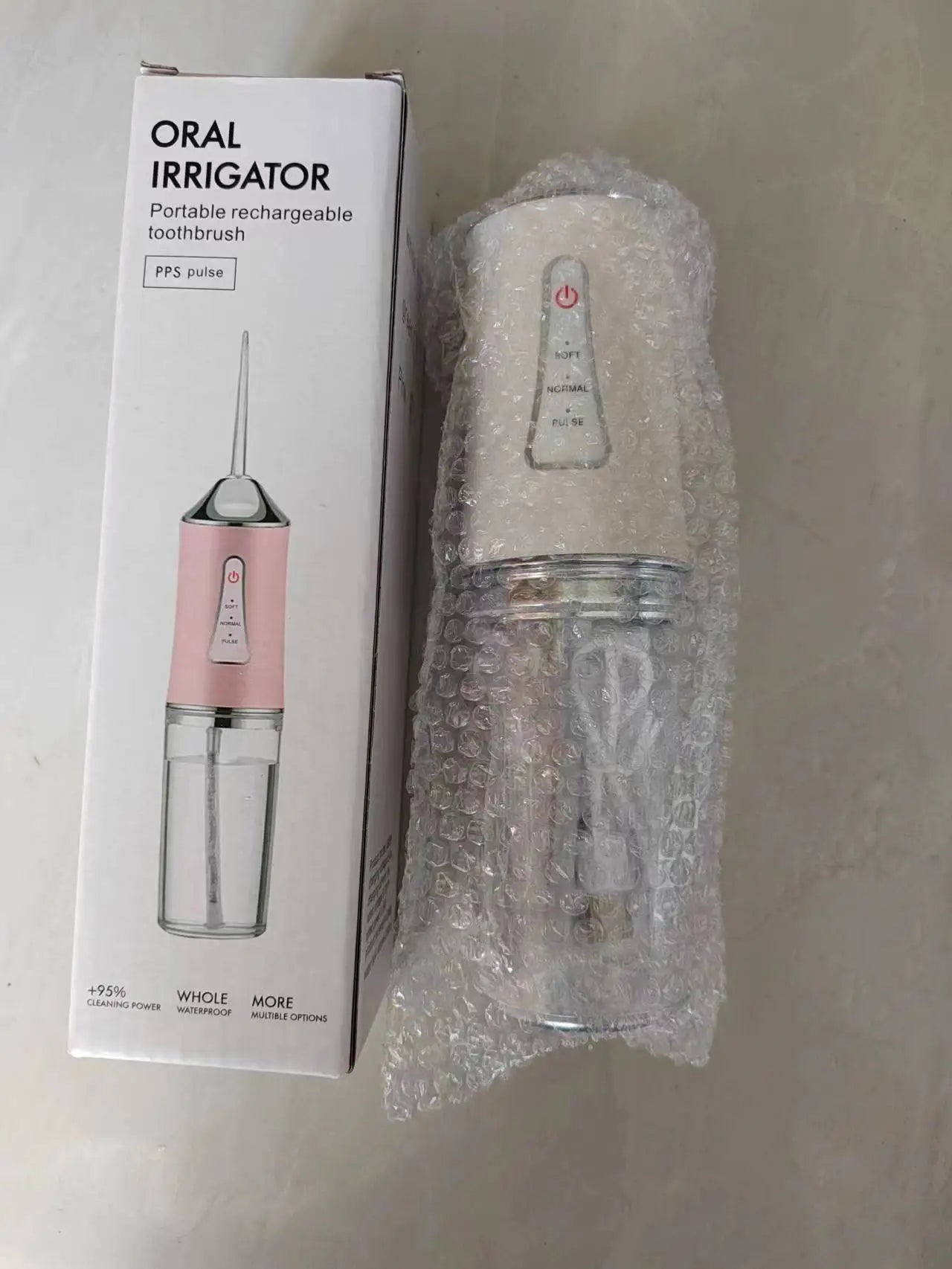 Oral Irrigator Dental Water Flosser Portable Dental Water 3 Modes Teeth Cleaner Toothbrush Oral Hygiene Clean USB Rechargeable
