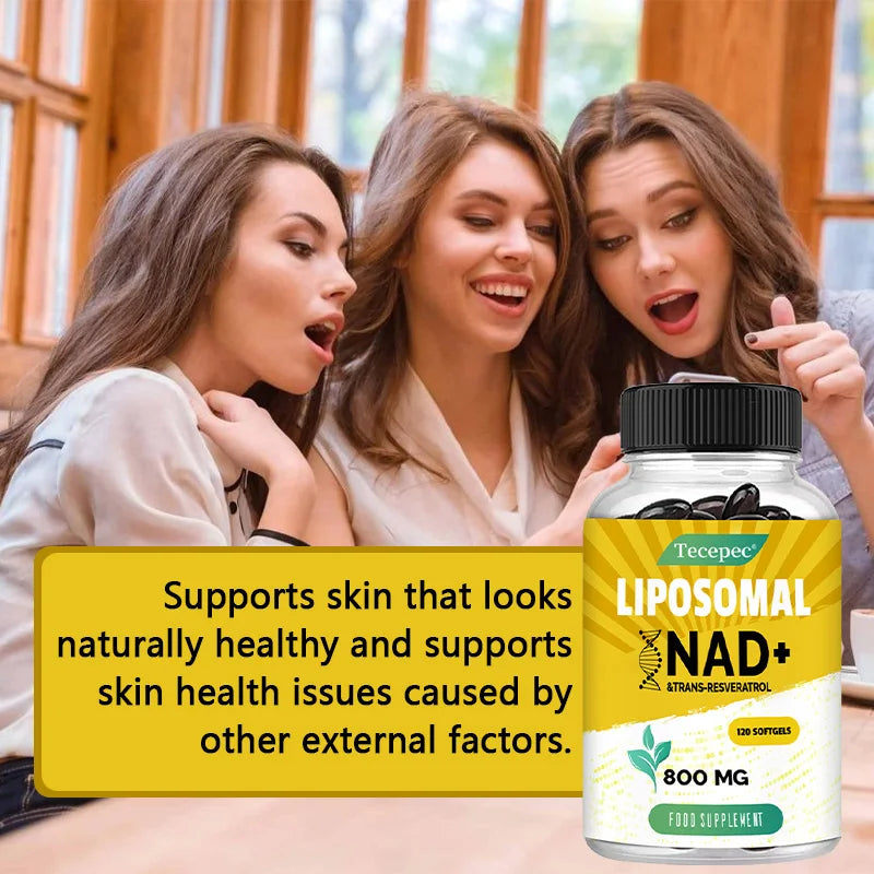 Liposomal NAD+ Supplement 800mg - Balance Energy Levels and Metabolic Health - NAD Supplement for Anti Aging