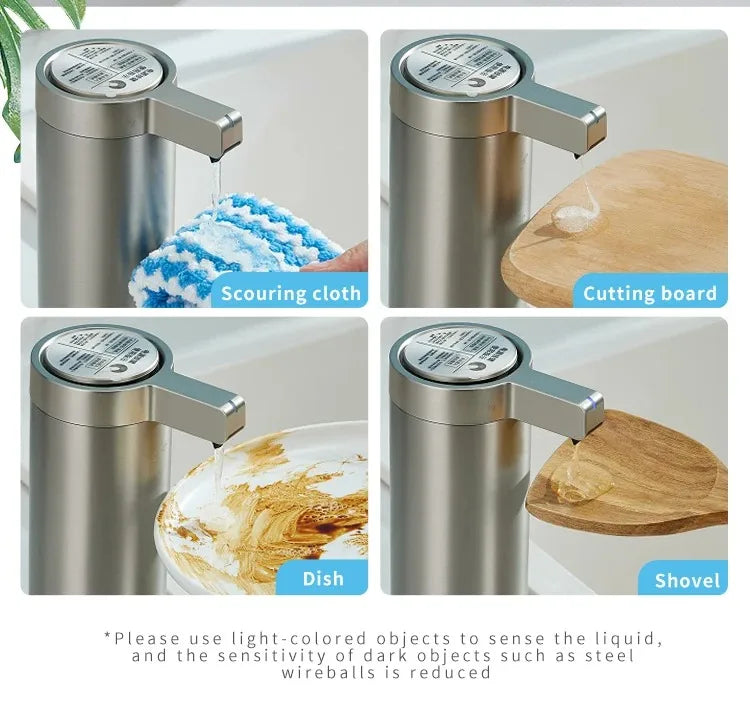 Intelligent automatic sensing 304 stainless steel soap dispenser,Kitchen Soap Machine Automatic Sensor Out of Hand Sanitizer Sma
