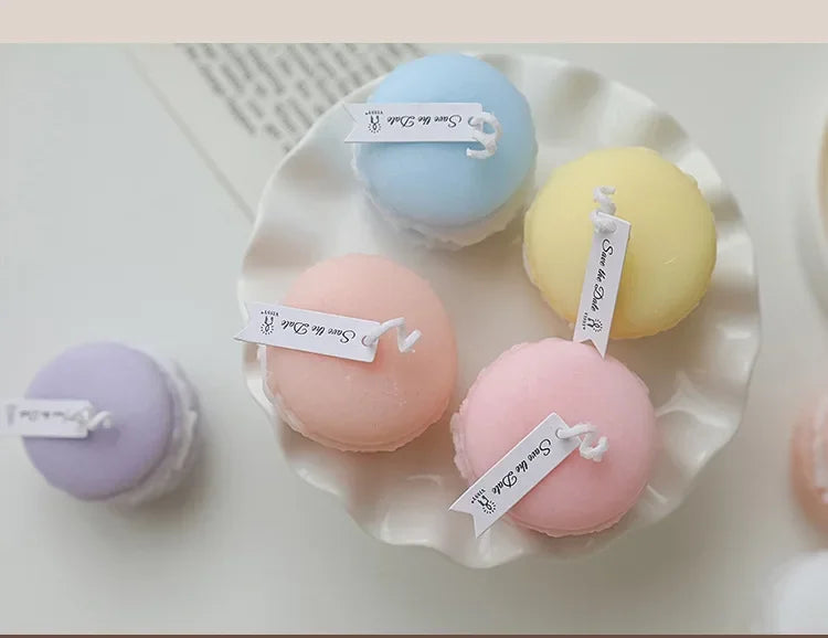 1Pc Lovely Mini Macaron Scented Candle Girls Bedroom Living Room Air Fragrancing Scented Home Decoration Wedding Souvenir Gift