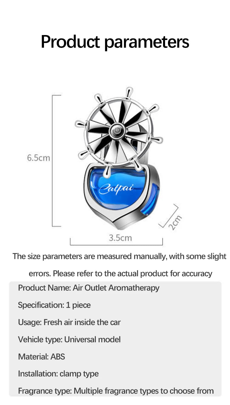 Car Aromatherapy Air Outlet perfume Rotating Spiral Parts Air freshener Eliminating Odor Interior Accessories Holiday Gift
